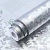 Pegatina a Prueba de Aceite para Cocina Papel Tapiz Autoadhesivo Estufa Campana Extractora Impermeable Anti-humedad Alfombrilla Adhesivo para Azulejos de Gabinete Papel de Aluminio Renovado