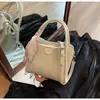 Bolso de Mano con Bufanda de Seda a la Moda para Mujer, Estilo Nuevo, Gama Alta, Nicho, Bolso Cubo, Retro, Versátil, Bolso de Hombro/Cruzado