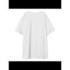Camiseta de manga corta 100 % algodón, novedad de verano 2025, ropa de trabajo holgada y versátil, estilo informal y divertido para mujer.