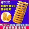 Resorte de Molde Resorte de Compresión Amarillo 65Mntf Alambre Plano de Alta Resistencia Espiral de Compresión Rectangular Industrial