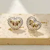 Brincos de Laço de Amor de Alta Qualidade, Brincos Modernos e Versáteis para Mulheres, Brincos Estilo Luxo Leve, Estilo para o Dia a Dia