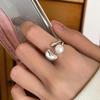Anillo Irregular con Forma de Frijol para Mujer, Anillo Abierto de Perla de Lujo de Alta Gama Estilo Nuevo, Anillo de Dedo Índice de Moda con Ambiente de Celebridad de Internet