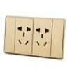 86 tipo painel de tomada de interruptor de parede dois três plugues multi-furos domésticos USB instalação oculta um único controle duplo cinco furos 5 furos