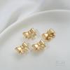 Conservación de color oro 14K agujero para cordón lazo estéreo agujero para colgar colgante lazo diy material accesorios para pulsera de mano