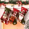 Decoración para Fiestas de Navidad y Año Nuevo Suministros Calcetines Navideños de Dibujos Animados de Alta Calidad Calcetines Tridimensionales Bolsas de Regalo Adornos para Árbol de Navidad
