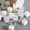 Estilo celebridad de internet cuentas cuadradas con agujero lateral cuentas acrílicas cadena para teléfono móvil material para abalorios diy cuerda para el cabello accesorios de joyería cuentas sueltas