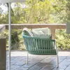 Mesa y Sillas de Ratán para Exteriores Combinación de Mesa y Sillas para Patio Protección Solar Impermeable para Exteriores Terraza Jardín Villa Silla de Ratán Creativa Mesa de Comedor