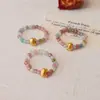 Anillo de Piedra Natural para Mujer, Anillo Elástico de Moda y Único, Anillo para Dedo Índice, Turmalina Estilo Chino, Jade Hetian, Anillo de Perla de Agua Dulce
