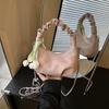 Bolso de Dumpling Portátil Plisado para Mujer 2025 Verano Nueva Moda Bolso de Hombro Bolso Cruzado Moderno Bolso Nube Casual Simple