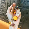 Chaveiro de Alça de Celular DIY Transfronteiriço Pingente Fofo de Sacola de Comida Corrente para Pendurar Brinquedo de Comida com Contas Coloridas Atacado de Comércio Exterior