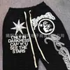 Pantalones de Estilo Callejero Distintivos con Letras Oscuras de Nicho AliExpress Comercio Exterior Pantalones Deportivos con Estampado de Estrella Americana