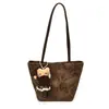 2026 Bolso Tote Nuevo Estampado de Leopardo para Mujer Estilo Retro de Alta Gama Bolso de Hombro Simple Debajo del Brazo Estilo Coreano Gran Capacidad Bolso de Mano para Viaje
