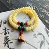 Atacado Pulseiras de Contas Redondas Bodhi de Dopamina, Contas Bodhi Oleosas e Brilhantes, Pulseiras Esculpidas na Raiz para Homens e Mulheres, Contas Budistas, Contas Redondas Bodhi