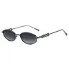 Ps33420 Nuevas Gafas de Sol Metálicas de Moda Europeas y Americanas, Gafas de Sol Polarizadas Ovaladas Retro, Gafas Anti-UV