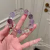 Pulsera de Cristal Blanco de Cristal Natural para Mujer, Cuentas que Atraen la Fortuna, Regalo para Mejor Amiga, Mujeres de Negocios, Pulsera de Amatista, Nuevo Estilo