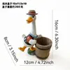 Cesta de Pato de Madeira para Agricultor Modelo Novo Transfronteiriça Vaso de Flores Artesanato em Resina Decoração de Jardim Jardim Externo Ornamentos de Paisagem Criativa