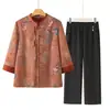 Jaquetas de Primavera para Mães de Meia-Idade e Idosas, Novas Blusas Tendência deste Ano em Estilo Chinês, Looks Estilosos para Avós e Idosos