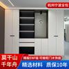 Instalación de medición Ningbo tablero de partículas tablero Ousong madera maciza PET puerta de armario multicapa cuerpo de aparador sin pintura estantería vino