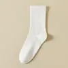 Calcetines de Algodón de Color Sólido para Mujer, Calcetines de Media Pantorrilla Otoño e Invierno, Absorbentes de Sudor y Resistentes al Olor, Calcetines de Maternidad, Venta al por Mayor de Calcetines Zhuji