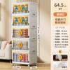 Jeko Caja de Almacenamiento Plegable Plástico Gabinete de Almacenamiento Doméstico sin Instalación Caja de Almacenamiento para Ropa, Snacks, Juguetes