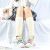 Meias Femininas com Renda, Cor Sólida, Estilo Japonês, Meias Empilhadas, Meias 3/4 Uniforme JK, Respiráveis, Absorventes de Suor, Meias Finas