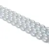 Perlas de arroz ovaladas de doble agujero de alto brillo, perlas de imitación, accesorios para horquillas Hanfu DIY, adornos para el cabello con perlas y cuentas