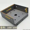 Base de Coluna de Solário Suporte de Ângulo Fábrica Suporte de Ângulo de Pé de Coluna de Tubo Quadrado Fixador de Base Universal de Liga de Alumínio para Tubo Quadrado