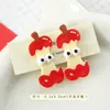 Pinza para el Cabello de Manzana Realista de Dibujos Animados, Accesorio Divertido y Original para el Cabello, Pinza Versátil para Flequillo para Niñas, Pasador Lindo y Dulce para Niños