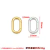 Fivela de Mola Oval em Aço Inoxidável Fivela Universal Fivela para Joias Galvanoplastia a Vácuo 18K Acessórios para Fivela de Colar Pulseira Bolsa DIY