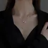 Collar de berenjena de estilo nuevo de verano para mujer estilo frío ins cadena de accesorios elegante simple diseño de nicho