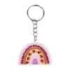 Chaveiro de Plástico Macio Arco-Íris de PVC Pingente Decoração Decoração de Mochila Chaveiro Transfronteiriço Dia do Professor Festa de Ação de Graças