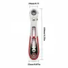 Mini Chave de Catraca de 36 Dentes com Cabo de Chave de Fenda Reversível Ajustável, 6,35mm, Adequada para Espaços Pequenos, Chave de Volante Pequeno