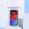Capa Impermeável para Celular, Bolsa Transparente de Alta Definição com Tela Sensível ao Toque para Mergulho, Pesca ao Ar Livre, Natação, Rafting, Bolsa Universal à Prova de Chuva para Celular