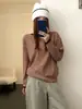 Camiseta listrada color block CH*I para mulheres, nova coleção de outono de 2026, vintage, modelagem relaxada, gola redonda, top casual versátil