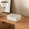 Caja de Almacenamiento Rectangular de Plástico con Tapa, Caja de Almacenamiento para Snacks y Juguetes, Caja de Almacenamiento de Escritorio para Cosméticos, Almacenamiento de Ropa