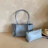 Bolsa de Ombro de Grande Capacidade Nicho 2026 Nova Moda Conjunto de Bolsas de Mão Feminina Padrão Trançado Bolsa Tote para o Dia a Dia