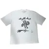 Travis Scott 26Ss Nuevo Estilo de Verano Calle Alta Americana Manga Corta Holgada Casual Nicho Camisetas Tops para Hombre y Mujer