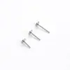 Hensen Haste de Pino em T de Aço Inoxidável com Múltiplas Especificações 5/6/8/10mm Comprimento da Haste Pino de Pressão Acessórios para Joias de Piercing