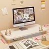 Soporte Elevador para Monitor de Computadora de Escritorio Base para Pantalla Soporte Bandeja para Teclado de Escritorio