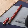 Tubo de Incienso Lacado de Sándalo Morado, Portainciensos Estilo Chino, Artesanía de Tubo de Incienso de Palo de Rosa Africano