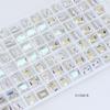 Dongzhou Crystal 8*6mm Pequeños Diamantes de Imitación para Uñas Hielo Azucarado Súper Brillantes Diamantes de Imitación de Vidrio K9 Decoraciones de Uñas Coloridas Diamantes de Imitación con Punta Inferior Venta al por Mayor