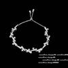 Collar de Gemas Entrelazadas Victoria Xinghe Brillante Chapado en Oro de 18K Flor de Cruz Enredadera Zirconia Irregular Pulsera