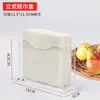 Caja de Pañuelos Acrílica, Plexiglás, Cuadrada para Almacenamiento de Pañuelos con Logo de Restaurante Hotel, Caja de Pañuelos Vertical Transparente con Impresión