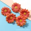 Flor Artificial Cabeza de Flor Margarita Decoración Guardería Girasol Flor Falsa Material de Bricolaje Flor Artificial Realista de Alta Gama