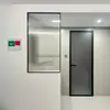 Pintura al Óleo Agua Ondulada Mampara de Cristal Salón Vestíbulo Separación Húmedo y Seco Baño Media Pared Mampara de WC