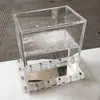 Caja Acrílica Vidrio Transparente Sellado Tanque de Agua Experimental Caja de Observación para Detección de Aguas Residuales Agujero de Lavabo Perforación