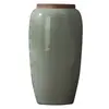Vaso Cerâmico Chinês Estilo Novo de Jingdezhen, Ornamentos Clássicos em Celadon, Recipiente para Arranjo Floral Hidropônico de Bancada para Vila de Aluguel, Frete Grátis
