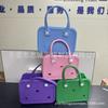 Bolsa de Playa Eva Spot Bolsa de Agujeros Eva Gran Capacidad Bolsa de Cosméticos de Viaje Bolsa para Mascotas Eva Bolsa de Media Luna Cesta de Compras