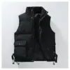 Novo Colete Transfronteiriço para Homens, Nova Tendência Outono e Inverno à Prova de Frio e Quente Marca Roupa de Algodão Mais Algodão e Espessado Colete sem Mangas