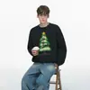 Suéter Jacquard de Árbol de Navidad, Unisex, Nuevo Estilo Otoño e Invierno 2025, Suéter de Punto Atmosférico Estilo Pareja